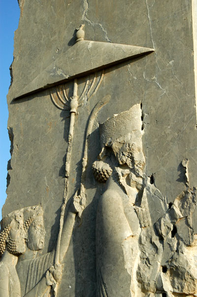 King with parasol, Persepolis