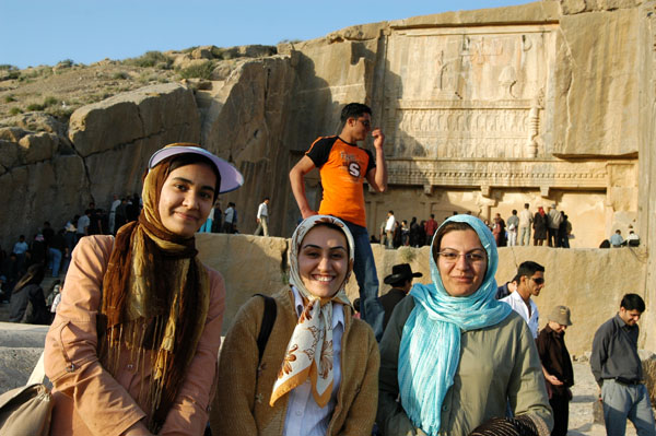 Iranian women from Shiraz who were curious of my opinion of the poet Hafez