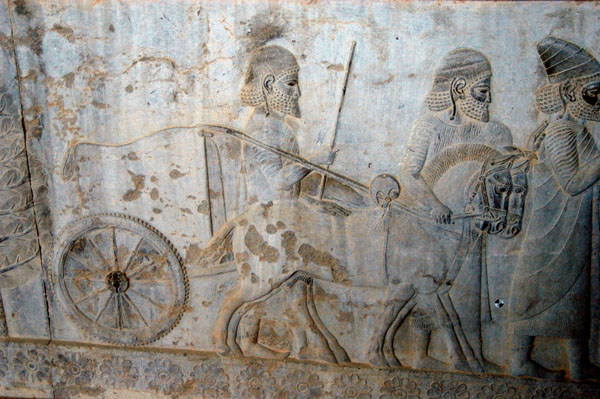 Lydians with a chariot, Eastern Apadana Staircase