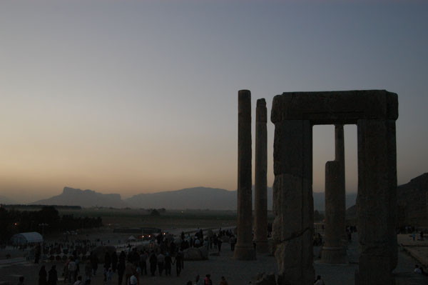Palace of Darius I at dusk, Persepolis