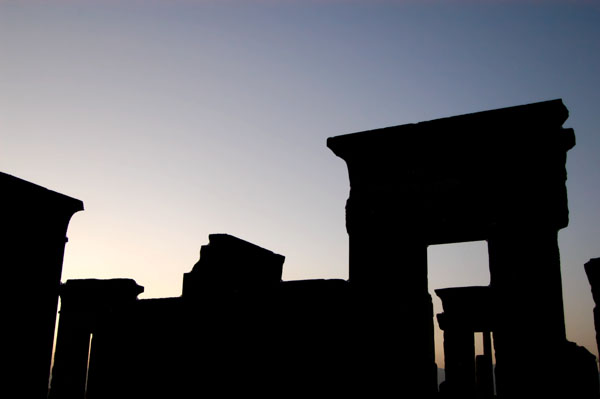Palace of Darius I at dusk, Persepolis
