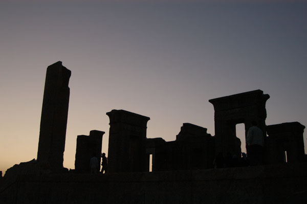 Palace of Darius I at dusk, Persepolis