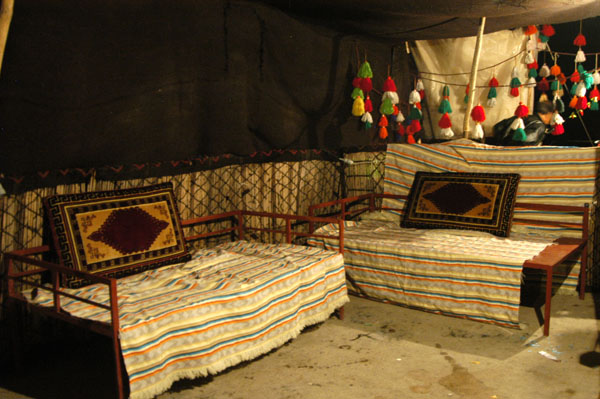 Tent set up at Naqsh-e Rostam