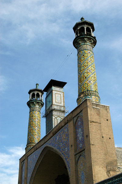 Minarets and clock tower, Imam Khomeini Mosque, Tehran