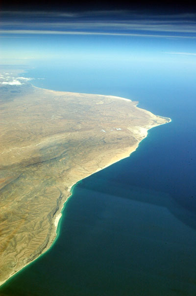 North Somali coast west of the tip of the Horn of Africa