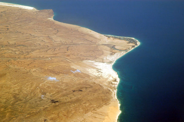 North Somali coast west of the tip of the Horn of Africa