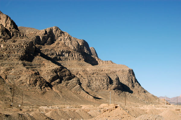 Mountain range south of Yazd, central Iran