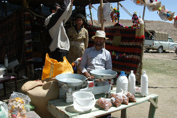 Items for sale in the nomad camp