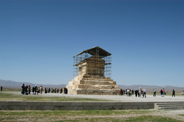 Tomb of Cyrus the Great, King of Persia 550-530 BC of the Achaemenid Dynasty