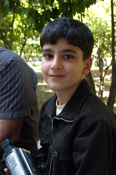 Iranian boy at Arg-e Karim Khani