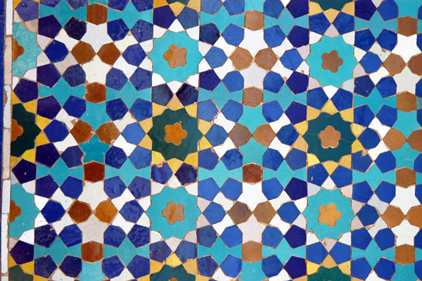 Mosaic tilework, Regent's Mosque