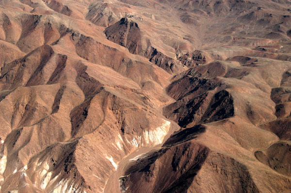 Brown hills south of Tehran, Iran