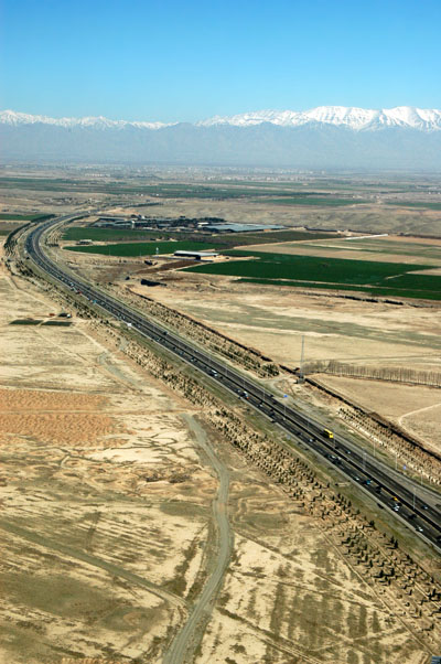 The Isfahan Freeway near IKIA, Iran