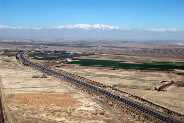 The Isfahan Freeway near IKIA, Iran