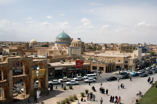 View southwest towards the Amir Chakhmaq Mosque