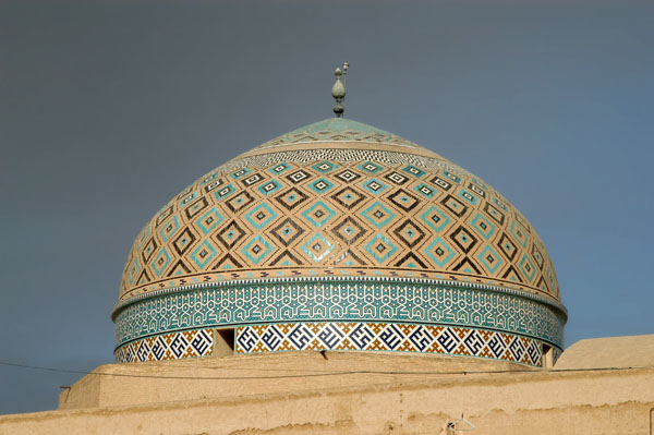 Dome of the main prayer hall of the Jameh Mosque in Yazd, 15th C.