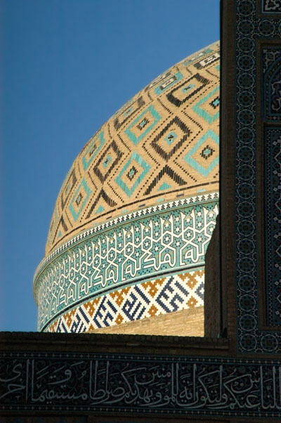Morning light on the dome of Jameh Mosque, Yazd