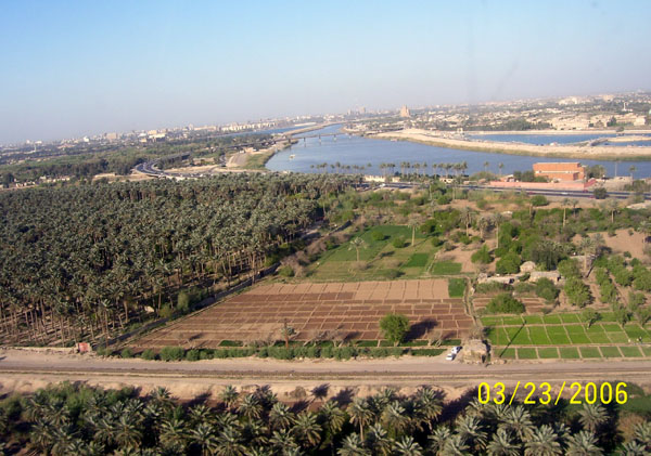 Agriculture and the Tigris River, Baghdad, Iraq