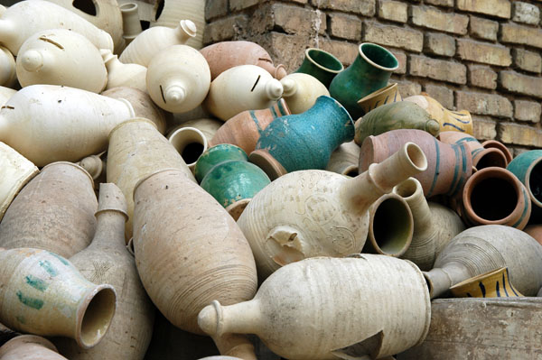 Pottery vessels, Mostafa Khomeiny Square, Yazd