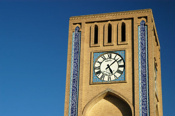 Clock Tower, Imam Khomeini Street at Masjid-e Jameh Street, Yazd
