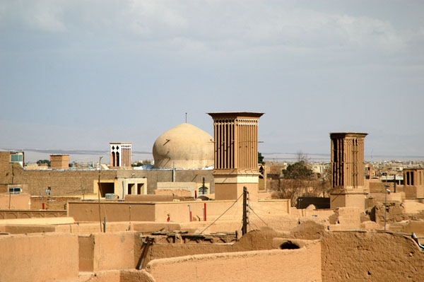 Old town dome and windtowers, Yazd old town