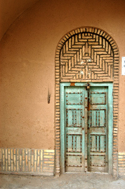 Door in old town Yazd