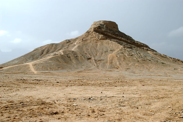 The taller of the two hills has the Tower of Silence for the Zoroastrian men