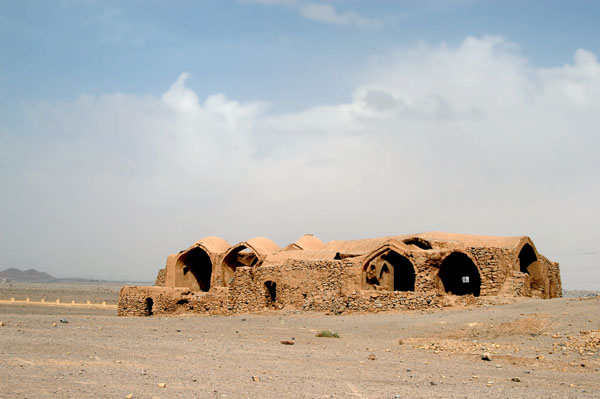 Ruins of early Zoroastrian buildings at the base of the Towers of Silence