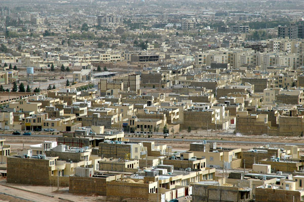 Yazd is encroaching of this formerly isolated place