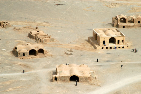 Old buildings for the Zoroastrian priests attending the Towers