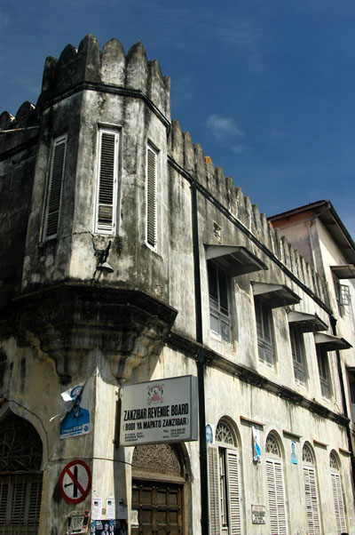 Zanzibar Revenue Board in an old Stone Town building