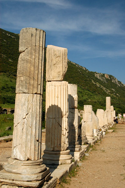 Columns of the 7th C. Basilica, Ephesus