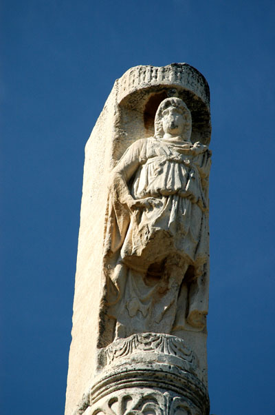 Statue on a high pillar