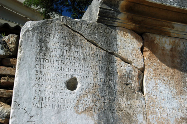 Latin inscription, Ephesus