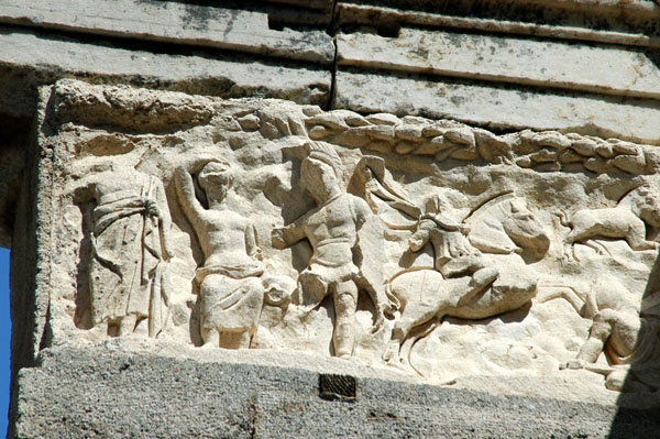 Detail of the frieze of the Temple of Hadrian