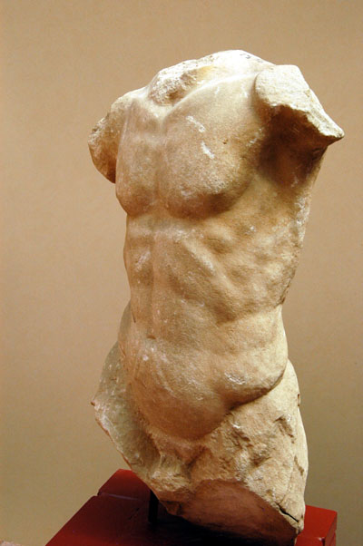 Male torso fragment