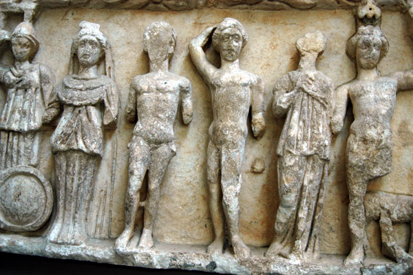 Original frieze fragments from the Temple of Hadrian