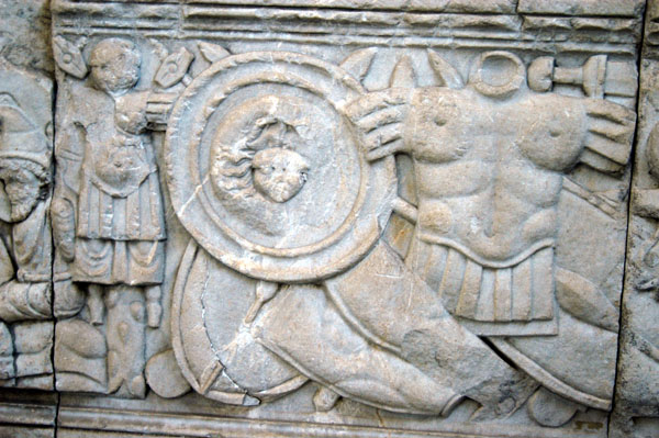 Warrior relief, Domitian Temple