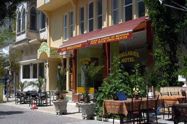 Wallabies Hotel, one of many establishments geared towards the ANZAC market