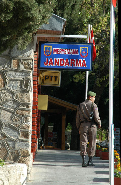 Turkish Jandarma post at the Meryemana