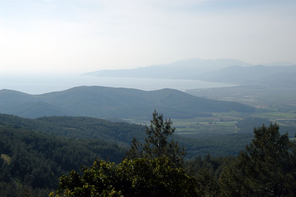 The Aegean Sea seen from the Meryemana Road