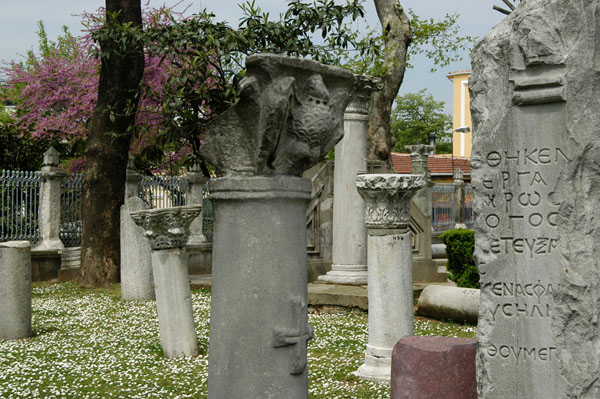 Final resting place for old columns, Aya Sofya Museum