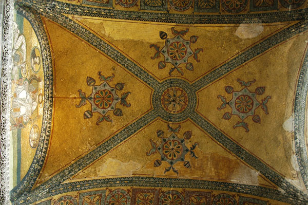 Mosaic roof of the Inner Narthex, Aya Sofya