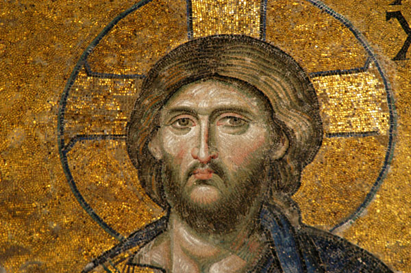 Detail of Christ Enthroned, 12th C