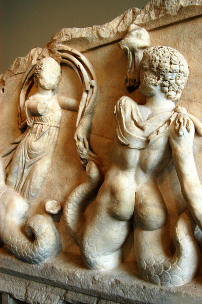 Triton (Gigantes) and Athena