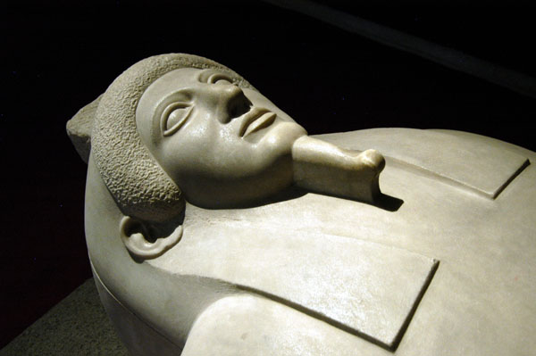 Anthropoid sarcophagus of a man in Greek style, Royal Necropolis of Sidon, 470-460 BC