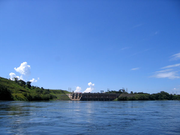 The Nile below the Jinja dam