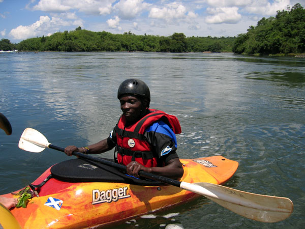 One of the kayakers