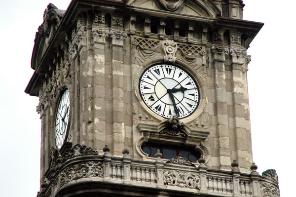 Clock face of the clock tower at Dolmabahce Palace, 1890-1894 for Sultan Abdulhamid II