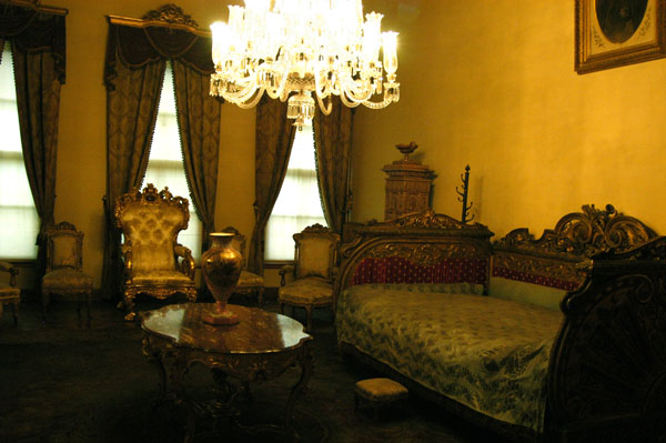 Sultan Abdulaziz's bedroom in the Harem, Dolmabahce Palace